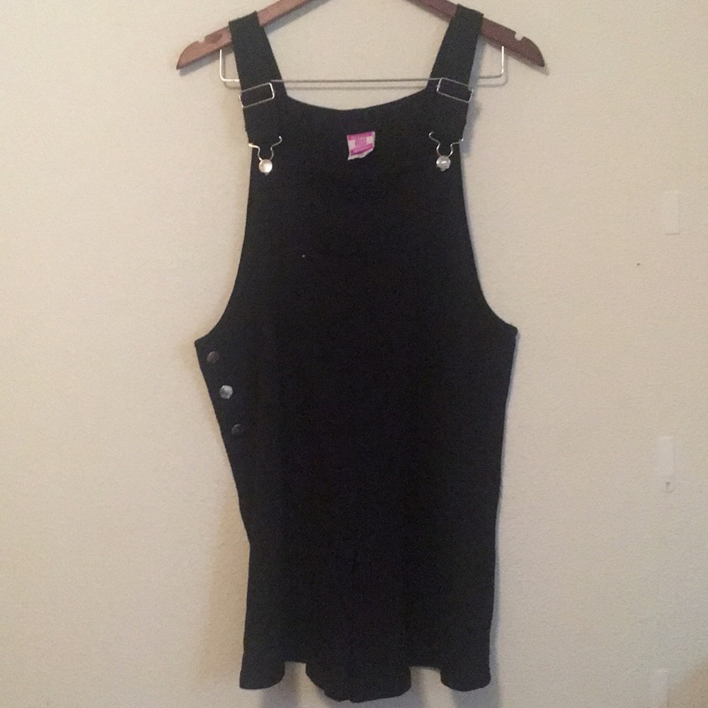 Vintage Cotton Black Shortalls — Sz M